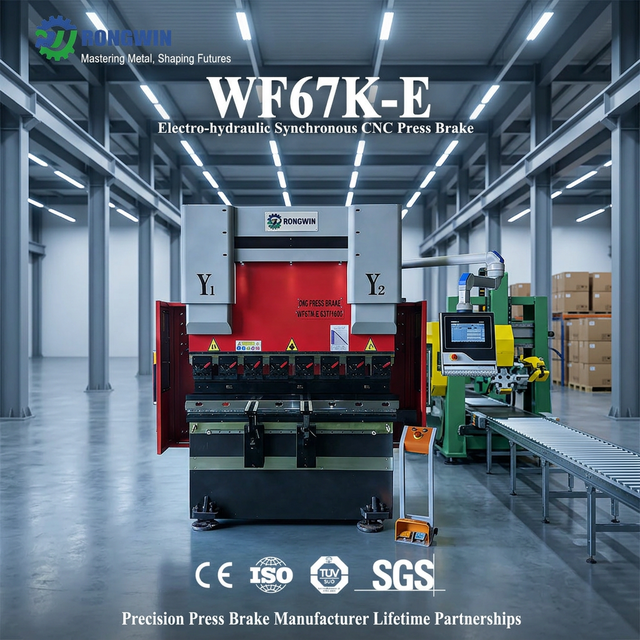 High Precision CNC Servo Press Brake Machine Sheet Metal Bending Programmable Back Gauge Efficient Hydraulic System