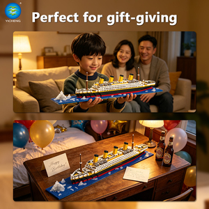 Set <span class=keywords><strong>de</strong></span> Bloques <span class=keywords><strong>de</strong></span> Construcción del Titanic con Base <span class=keywords><strong>de</strong></span> Iceberg, Modelo <span class=keywords><strong>de</strong></span> Barco Grande <span class=keywords><strong>de</strong></span> 560 mm, Ladrillos Micro DIY, Juguete Educativo STEM <span class=keywords><strong>para</strong></span> Niños y Adultos, Regalo - Product Image 6