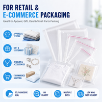 Sacs OPP transparents autocollants ; Sacs d'emballage pour vêtements avec têtes de cartes personnalisables, logo imprimé en couleur, modèle personnalisé Yiwu
