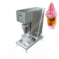 Color Soft Fruit Ice Cream Mixer Machine High Productivity Stainless Steel Syrup Blender