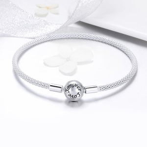 Pulsera de Plata de Ley 925 para Mujer, Brazalete de Cadena DIY con Iniciales, Amor Eterno, para Creación de Joyas - Product Image 3
