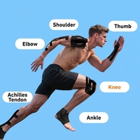Bande adhésive sportive et autocollants musculaires, adhésif acrylique souple simple face, respirant, non allergène, pour la course à pied, le yoga et la gym