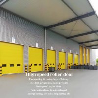 Porte rapide industrielle à enroulement rapide en PVC pour atelier, entrepôt frigorifique et garage