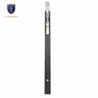 En gros, Verrou de pont allongé en alliage de zinc noir de 320 mm pour fenêtre et porte en aluminium, ensemble de verrous verticaux pour bas de porte