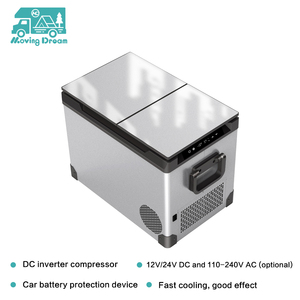JDA RV Accesorio 35L/45L/55L Refrigerador <span class=keywords><strong>de</strong></span> coche 12V/24V 110V/220V Compresor portátil Nevera Compresor <span class=keywords><strong>de</strong></span> dos <span class=keywords><strong>zonas</strong></span> Congelador <span class=keywords><strong>de</strong></span> refrigeración - Product Image 2