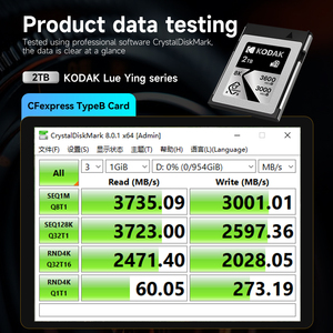 kodak High Speed Plastic Camera <b>Memory</b> <b>Card</b> 1TB CFexpress Type-B Lue Ying Series for 4K/8K Video - Product Image 5