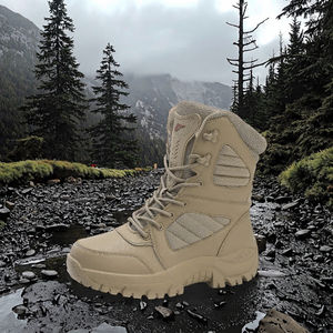 Мужские легкие тактические ботинки на заказ для осени и весны, Нескользящие удобные походные водонепроницаемые TPR - Product Image 2