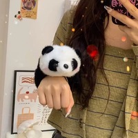 Bracelet claquant personnalisé en peluche Koala, Raton laveur, Capybara, avec hochet à main et bracelet de poignet animal