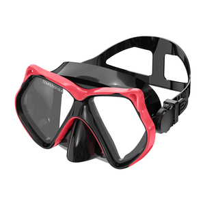 <span class=keywords><strong>Masque</strong></span> de plongée en apnée de haute qualité en silicone à double lentille avec verre trempé de 4,0 mm, <span class=keywords><strong>tuba</strong></span> haute définition pour unisexe - Product Image 1