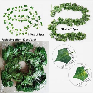 84ft 12 Pack Artificielle Lierre Guirlande Faux Feuille Plantes Vigne pour Fête De Mariage Jardin Cuisine En Plein Air Vert Suspendu Feuilles Guirlandes - Product Image 5