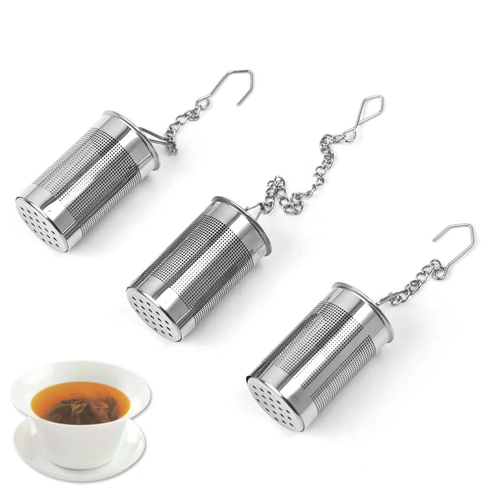 مصفاة Infuser المحمولة المنزلية عالية الجودة ، كيس Opp من الفولاذ المقاوم للصدأ ، اسطوانة صنع الشاي 9g