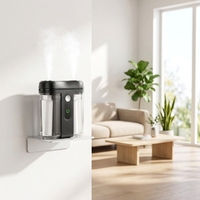 Diffuseur d'arômes sans fil à air froid, capacité 10-50 ml, coque en plastique, utilisation double sur bureau et mur, machine à diffuser des arômes