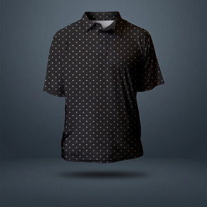 Camicie Sportive a Maniche Corte con Pois in Cotone e Poliestere, Ufficialmente Autorizzate, Vestibilità Regolare per Uomo - Product Image 3