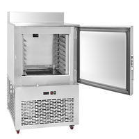 Congélateur vertical commercial en acier inoxydable, refroidi par air, sans givre, à commande numérique, -40°C à -80°C, pour pains vapeur farcis
