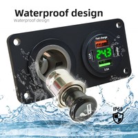Chargeur double PD QC3.0 super rapide pour voiture, alimentation allume-cigare, pour téléphone portable, compatible OLIVER, pour modification de console centrale de voiture