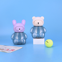 Botella de Agua Infantil de 1150 ml con Diseño de Personajes, Libre de BPA, con Pajita de PC y Correa de Transporte, Personalizable, OEM, ODM, para Fiestas