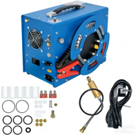 Compresseur d'air PCP portable 12V 4500Psi 300Bar 30mpa, pompe haute pression avec adaptateur secteur et ventilateur intégrés, arrêt automatique pour la plongée