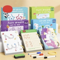 Cahier d'exercices de contrôle du stylo pour enfants, entraînement à la concentration cognitive, apprentissage précoce, cahier de traçage, activité sur tableau, papier d'activités