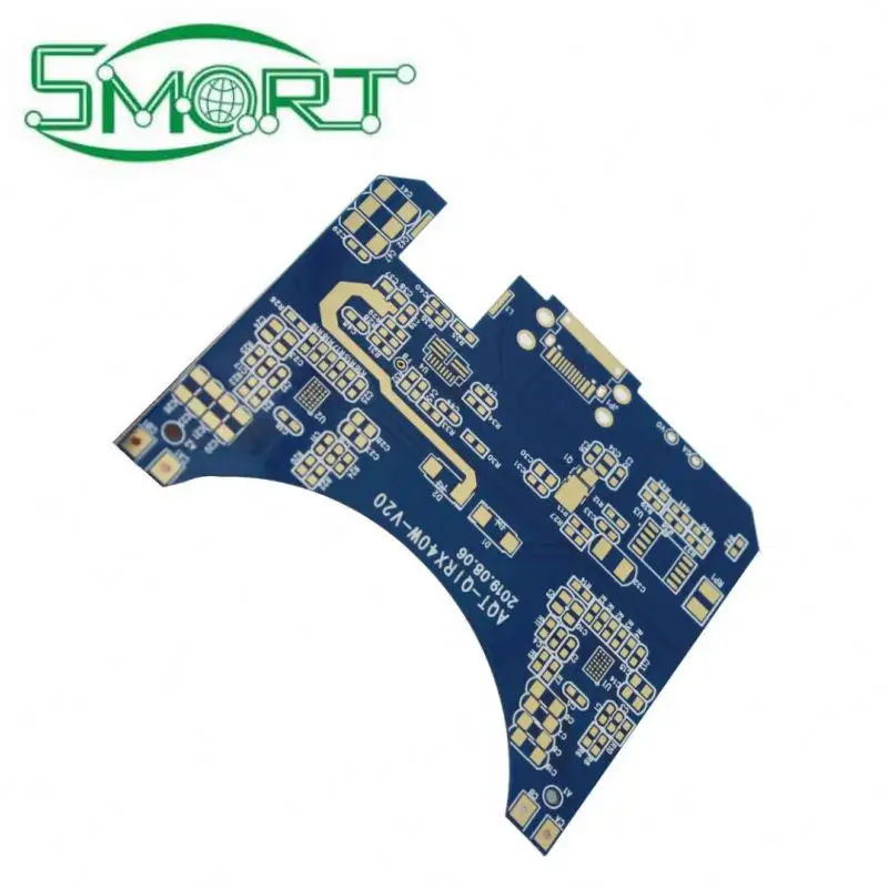 Fabricante de placa de circuito PCB de 4 camadas FR4 com óleo azul personalizado, fabricante de placa de circuito eletrônico PCB clone