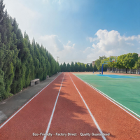 Permukaan Atletik Hybrid Polyurethane Klub Atletik, Disetujui IAAF, 14mm Kelas Profesional untuk Kampus di Filipina