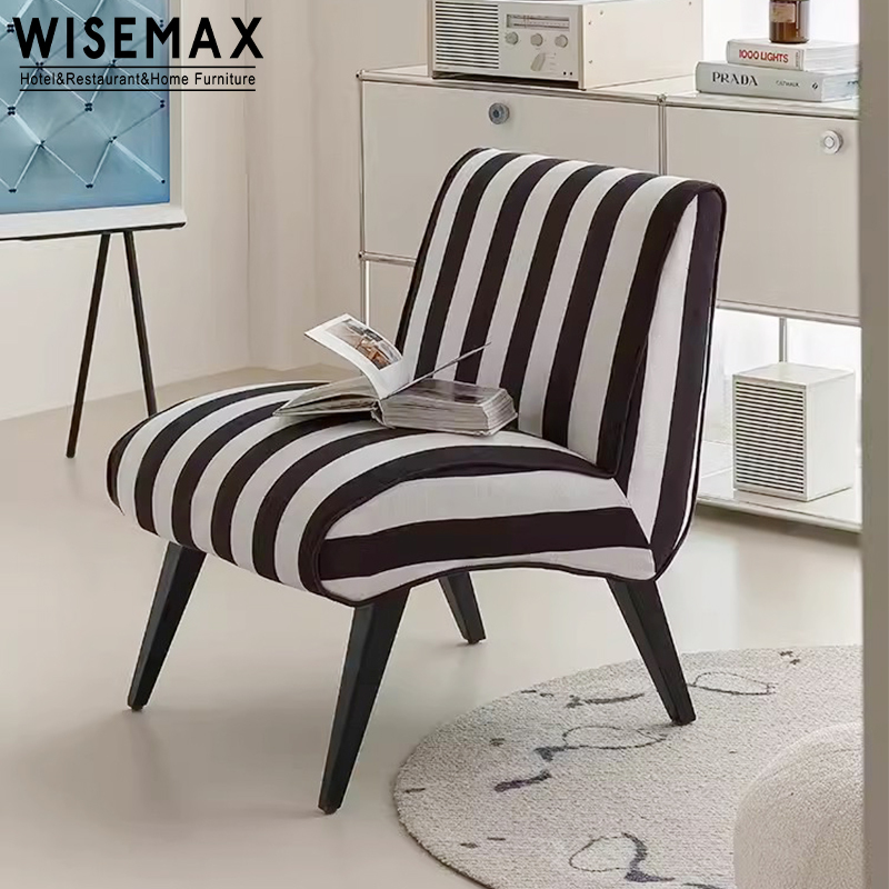 WISEMAX Modern Teddy Lounge Sessel in Schwarz-Weiß für Wohnzimmer