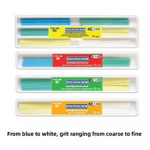 Materiales Restauradores Dentales, Tiras Metálicas Perforadas con Diamante, Gruesas/Medianas/Finas, 5 Piezas, Modelo TOR <span class=keywords><strong>VM</strong></span>/ TOP BM 856997 Clase I - Product Image 5