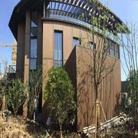 Panneaux muraux en WPC à grain de bois naturel, écologiques, imperméables, en composite bois-plastique, pour revêtement mural extérieur