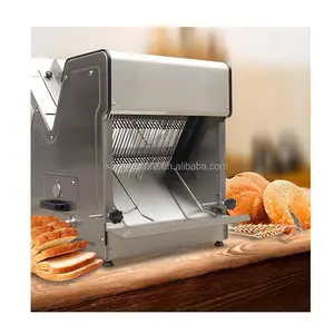Máquina comercial automática de corte de pão, torrada, fatiador de pão, equipamento de padaria para venda