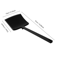 Spatule large en silicone antiadhésive et flexible pour retourner les aliments, idéale pour les grands steaks, pour la cuisine, la cuisson, les poêles et les plaques de cuisson