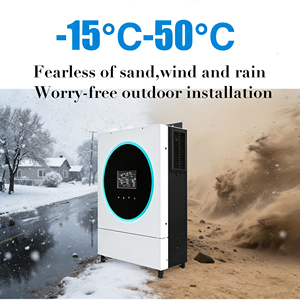Onduleur solaire hybride 6KW 230VAC à onde sinusoïdale pure avec batterie lithium-ion intégrée et chargeur MPPT 120A CAN pour système solaire domestique - Product Image 5