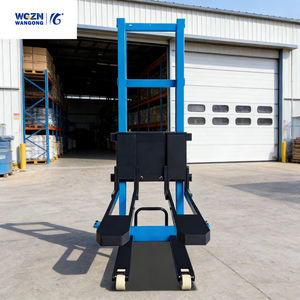 Transpalette semi-électrique WGZN avec assistance au chargement, prix de gros, capacité 1t/1,5t/2t/3m, transpalette de déchargement portable - Product Image 1