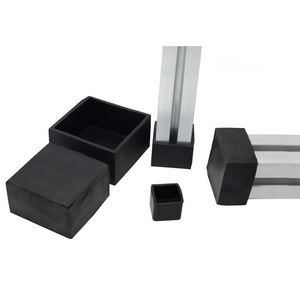 Deying Rubber Foot Covers Black Square Industrial Protective Bottom Caps For Aluminum Profile Home Improvement Hardware - Product Image 3