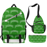 En stock, sac à dos Backwooods Cookie RAW, sac à dos imperméable de grande capacité, sac à dos de voyage pour hommes, étudiants, ensemble de sacs à dos 3 en 1