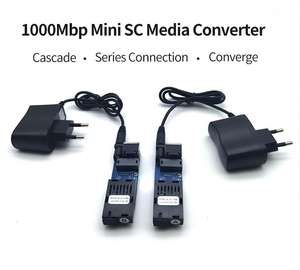 Carte PCB <span class=keywords><strong>de</strong></span> convertisseur <span class=keywords><strong>de</strong></span> médias YUNVO Gigabit Supper Mini avec 1 <span class=keywords><strong>fibre</strong></span> et 1 Port LAN 10/100/1000M Mini équipement à fibres optiques - Product Image 2