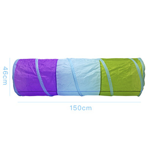 Childrens Three Color Foldable Crawling <b>Tunnel</b> Fabric Soft 10-12M Indoor Outdoor <b>Play</b> Structure - Product Image 3