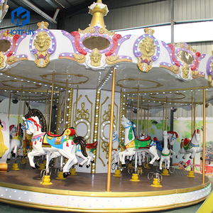 24 Seats Luxury Indoor/Outdoor Carousel Horses Merry-Go-Round Customizable <b>Fiberglass</b> <b>Kiddie</b> <b>Ride</b> for Shopping Malls - Product Image 5