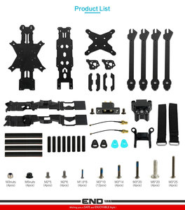 Kit de Marco Ture X para Dron FPV <span class=keywords><strong>Freestyle</strong></span> Axisflying MANTA10 <span class=keywords><strong>Lite</strong></span> de 10 Pulgadas, Distancia Entre Ejes de 402 mm, Compatible con Hélices de Carbono T700 ACP4725 - Product Image 6