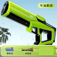 Pistolet à eau électrique puissant, absorption automatique de l'eau, jouet pour enfants à impulsions continues, grande capacité, longue portée