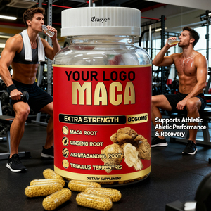 EUR chúng tôi nóng bán OEM/ODM Maca gốc bổ sung viên nang với 8050mg + Ashwagandha & nhân sâm cho người lớn căng thẳng & tâm trạng hỗ trợ - Product Image 4