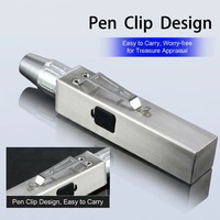 Linterna de Identificación de Jade 3 en 1, Luz UV de 365nm, Luz Blanca y Amarilla, Recargable por USB, IP65, Acero Inoxidable, Pantalla Digital