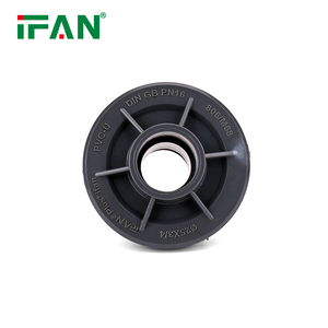 Bán buôn tất cả các loại phụ kiện uPVC cho cấp nước IFAN GB tiêu chuẩn uPVC phụ kiện đường ống PN16 20-110mm phù hợp uPVC tối màu xám - Product Image 4