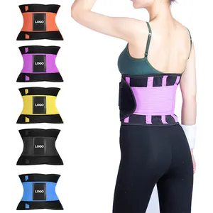 Waist Trainer Custom Logo Adjustable Plus Size Elastic Neoprene Women Sweat Slimming Waist Trainer Shaper Belt