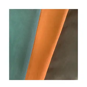 100% Polyester microfiber Water-repellent PU coated twill peach skin fabric