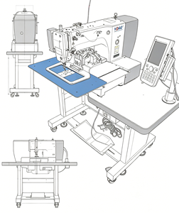 YBAO YL-2210-G01S Automatic Computerized Elastic Tape <b>End</b> Joining Sewing Machine - Product Image 3