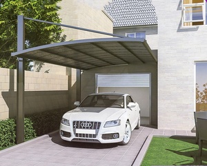 Abri d'auto moderne en aluminium <span class=keywords><strong>avec</strong></span> cadre en aluminium et voiles et garages en polycarbonate - Product Image 5