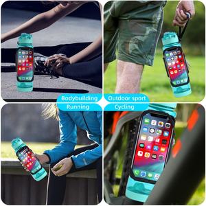 Accesorio Deportivo, Soporte para Botella de Gimnasio, Soporte Giratorio de 360 Grados para Botella y Teléfono, Botella de Agua Negra para Gimnasio con Soporte para Teléfono - Product Image 5