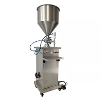 Machine de remplissage pneumatique à piston pour crème cosmétique, pâte épaisse, shampoing, savon liquide, flacons et pots de 50 à 500 ml
