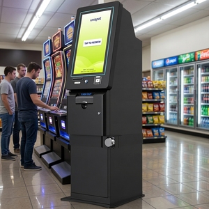 Borne de jeu d'adresse en libre-service avec terminal de rachat de monnaie, écran LCD, distributeur de billets Fujitsu F53 et imprimante TITO - Product Image 2