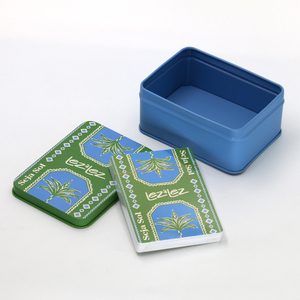 Cartes d'affirmation de pleine conscience en portugais, design ethnique vintage, cartes motivantes avec emballage en boîte métallique - Product Image 2