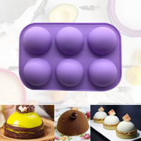 Half Sphere Silikon Seifen formen Back geschirr Kuchen Dekorations werkzeuge Pudding Gelee Schokolade Fondant Form Kugelform Keks Werkzeug